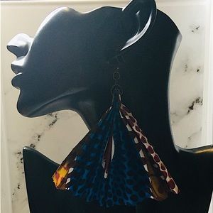 Extra large 5” African print earrings. Can be made smaller if desired.